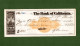 USA Check The Bank Of California San Francisco 1871 SIGNED Charles James Brenham - Other & Unclassified