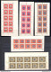 1945-46 SAN MARINO, Minifogli Serie "Stemmi", N° 1/5 - Splendidi Senza Pieghe - MNH** - Blocks & Sheetlets