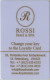 RUSSIA  KEY HOTEL    Rossi Hotel & SPA -     Saint Petersburg - Hotelsleutels (kaarten)