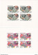TCHECOSLOVAQUIE 1973 ESPACE Yvert 1980-1982 3 FEUILLES DE 4, Michel 2135-2137 KB NEUF** MNH Cote 59 Euros - Unused Stamps