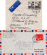 Schweiz 1947/56, 5 Luftpost Briefe N. USA M. Versch. Frankaturen, 1mal Reko! - Lettres & Documents