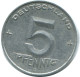 5 PFENNIG 1952 E DDR EAST GERMANY Coin #AE024.U.A - 5 Pfennig