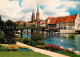 73217275 Luebeck Blick Vom Malerwinkel Uferpromenade Trave Bruecke Kirche Luebec - Luebeck