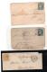 FRANCE, 5 LETTRES DIVERSES (COULEUR, OBLITERATIONS) - Other & Unclassified