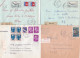 37023# LOT 14 LETTRES FRANCHISE PARTIELLE RECOMMANDE Obl METZ RP MOSELLE 1967 1968 Pour METZ 57 - Lettres & Documents