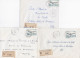 37025# LOT 9 LETTRES FRANCHISE PARTIELLE RECOMMANDE Obl METZ COMEDIE HAUT DE BLEMONT QUEULEU MOSELLE 1967 1968 Pour METZ - Briefe U. Dokumente