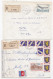 37026# LOT 6 LETTRES FRANCHISE PARTIELLE RECOMMANDE Obl METZERVISSE MOSELLE 1967 1968 Pour METZ 57 - Briefe U. Dokumente