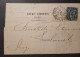 LETTRE TYPE SAGE OBLITERATION PARIS GARE DU SUD OUEST DATEUR MIXTE / RARE! - 1877-1920: Période Semi Moderne