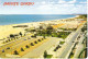 CASINO AND BEACH, MONTE GORDO, FARO, ALGARVE, PORTUGAL. USED POSTCARD My4 - Faro