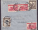 Belgian Congo Par Avion ELISABETHVILLE 1947 Cover Brief Lettre NEW YORK United States 3x Leopard, Batetelafrau  & Akari - Brieven En Documenten