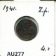 1 CENT 1941 NÉERLANDAIS NETHERLANDS Pièce #AU277.F.A - 1 Cent