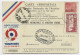 ROMANIA CARTE AEROPOSTALE JOURNEE AVIAION BUCURESTI PAR AVION 1931 TO FRANCE PA 1FR50+90C + VIGNETTE - Cartas & Documentos