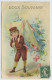 Delcampe - Lot 15 Cartes Gauffrées Fantaisie, Thème Souvenir + Divers (lt9) - Collections & Lots