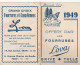 1949    Fourrures LOVA  BRIVE  TULLE - Kleinformat : 1941-60