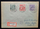 Sachsen 1946, Brief Einschreiben Halle(Saale) Nach Berlin Mi 87-89 - Lettres & Documents