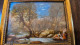 Delcampe - Peinture à L'huile Scène Bord De L'eau Garçon Et Femmes Colombe Signé BOUCHER ? Taille Cadre 13,5x11,5 Cm. - Oils