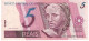 BRAZIL P244Aj  5 REAIS 1994 Signature 28b     VF - Brasilien