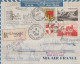 Delcampe - 1944 /1958 - Collection De 16 Enveloppes PAR AVION - POSTE AERIENNE - Nombreux Timbres - 32 Scans - Other & Unclassified