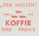 Meter Cut Netherlands 1966 Three Moles - Coffee - Tea - Peanuts - Autres & Non Classés