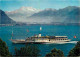 Bateaux - Bateaux Promenade - Suisse - Bateau-Salon Italie Et Les Dents Du Midi - CPM - Voir Scans Recto-Verso - Autres & Non Classés