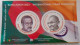 Bangladesh 2024 FIP Stamp Exhibition Mahatma Gandhi Sheikh Mujibur Rahman Round Odd Shape Deer Map Flag MS X 4 Full Set - Mahatma Gandhi