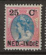 1900 MNH Nederlands Indië NVPH 35 Postfris** - India Holandeses