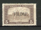 FIUME  Yv. N° 20  SA N° 20  * 5k Timbres De Hongrie Surchargés  Cote 85  Euro BE  2 Scans - Fiume