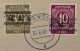 1948, BIZONE 56 + 40 I, Ziffer 12 + 40 Pfg Netz Auf R-Brief, Fotoattest 1647,-€ - Covers & Documents