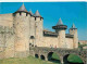 11 - Carcassonne - La Cité Médiévale - L'entrée Du Château Comtal - Les Hourds - CPM - Voir Scans Recto-Verso - Carcassonne
