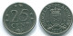 25 CENTS 1970 ANTILLES NÉERLANDAISES Nickel Colonial Pièce #S11441.F.A - Niederländische Antillen