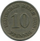 10 PFENNIG 1908 A ALLEMAGNE Pièce GERMANY #DB332.F.A - 10 Pfennig