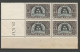 TUNISIE N° 318 Bloc De 4 Coin Daté 26 / 9 / 47 NEUF** SANS CHARNIERE NI TRACE / Hingeless  / MNH - Unused Stamps