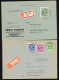 Amerik.+Brit. Zone (Bizone), 1945, 7 + 8(2) - 31EF 3,7,9 -, Brief - Covers & Documents