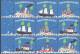 Sailing Steamer Steam SHIP Light Star Christmas JUL JULEN Charity Label Cinderella Vignette 1957 Sheet Denmark Danmark - Ships