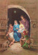 Virgen María Virgen Niño JESÚS Navidad Religión Vintage Tarjeta Postal CPSM #PBP727.ES - Jungfräuliche Marie Und Madona