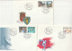 LUXEMBOURG - Emission Du 6 Juin 1988 - 3 Enveloppes 1er Jour +  5 Timbres Neufs - Ungebraucht