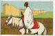 CPA Couleur Ecrite Par Militaire * MAROC Soldat ( Marocain à Cheval ) Illustrateur Non Signé * Collection E.B. - Characters