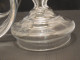 Delcampe - -ANCIEN GRAND POT COUVERT VERRE POT A BONBONS Gravé FLAMAND Sous Le Renflement   E - Glas & Kristal