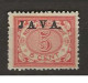 1908 MH Nederlands Indië NVPH 68a JAVA Hoogstaand - Indes Néerlandaises