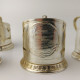 Vintage Soviet Russian Set Of 5 Podstakannik Tea Cup Holders USSR Gorky #5567 - Cups