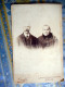 PHOTO GRAND CDV COUPLE SOUVENIR 25 EME ANNEE DE MARIAGE 1908 MODE   Cabiinet GRAFFE A PARIS - Anciennes (Av. 1900)