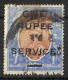 INDIA...KING GEORGE V...(1910-36..)...OFFICAL....SG103....THIN ON TOP.........MH... - 1911-35 King George V