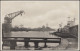 AK Wilhelmshaven Hafenansicht Blick Zum Panzerschiff DEUTSCHLAND, Bahnpost 1933 - Sonstige & Ohne Zuordnung