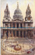R094500 St. Pauls Cathedral. London. Valentine. Art Colour - Other & Unclassified