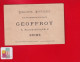 REIMS Librairie Papeterie GEOFFROY Place Royale Chromo Pierrot Ivresse Alcoolisme " Union Fait Force " Testu Massin - Sonstige & Ohne Zuordnung