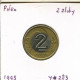 2 ZLOTE 1995 POLOGNE POLAND BIMETALLIC Pièce #AR782.F.A - Pologne