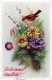 FIORI Vintage Cartolina CPSMPF #PKG097.IT - Fleurs