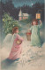 1930 ANGEL CHRISTMAS Holidays Vintage Antique Old Postcard CPA #PAG682.GB - Angels