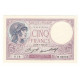 5 FRANCS VIOLET 27-07-1933 P/NEUF Fayette 3.17 - 5 F 1917-1940 ''Violet''