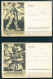 ALLEMAGNE - Lot De 3 Cartes "Feldpost" Illustrées Par Des Linogravures De Georg Sluyterman Von Langeweyde - Guerre 1939-45